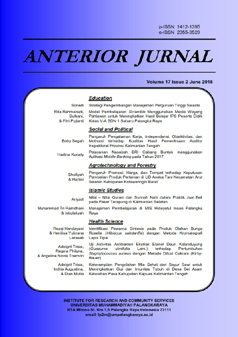 					View Vol. 21 No. 1 (2021): Anterior Jurnal
				