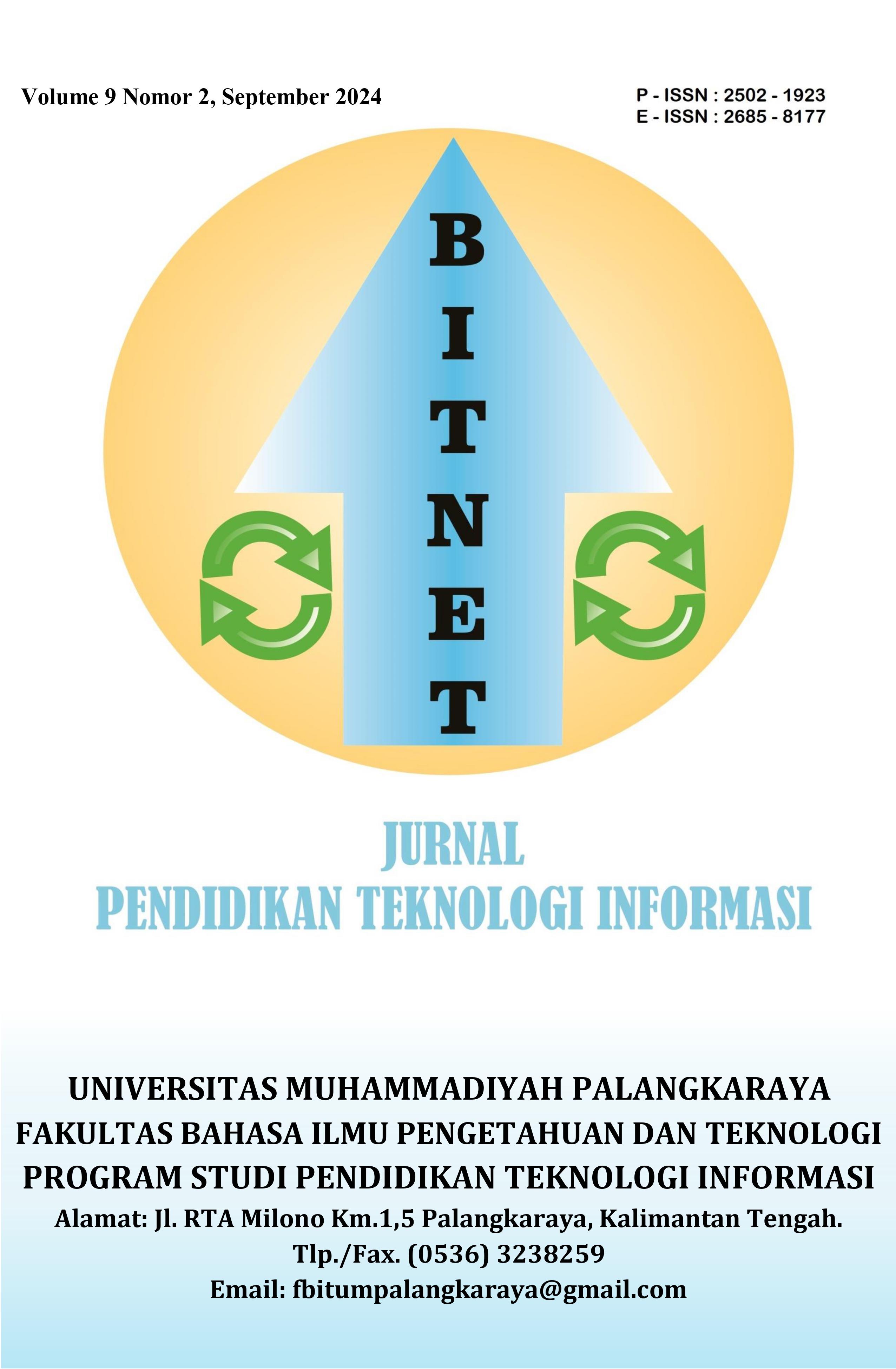 					View Vol. 9 No. 2 (2024): Bitnet: Jurnal Pendidikan Teknologi Informasi
				