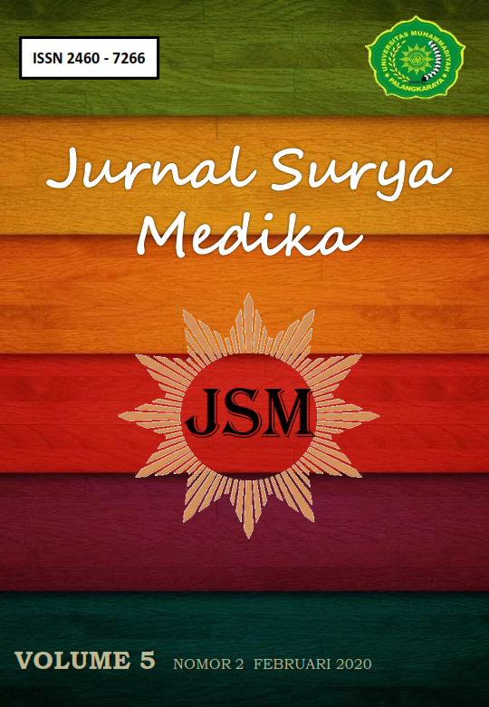 					View Vol. 5 No. 2 (2020): Jurnal Surya Medika (JSM)
				
