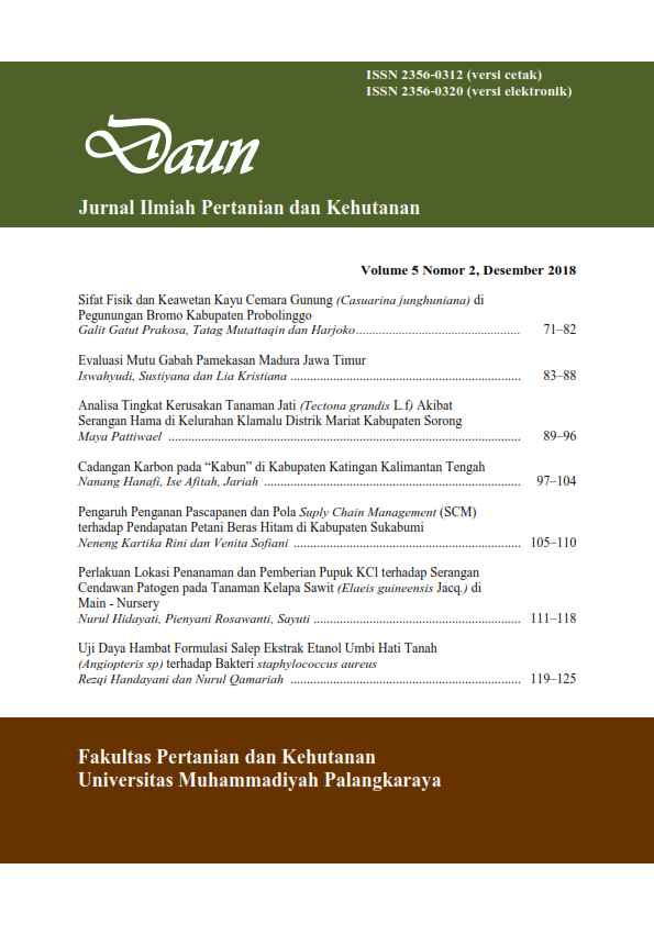 					View Vol. 1 No. 1 (2014): Daun: Jurnal Ilmiah Pertanian dan Kehutanan
				