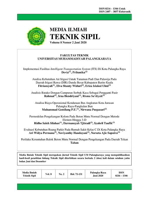 					View Vol. 8 No. 2 (2020): Media Ilmiah Teknik Sipil
				